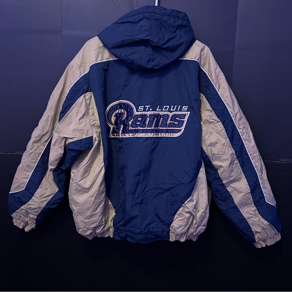 Vintage St. Louis (Los Angeles) Rams NFL Puffer Coat Jacket Sz XL